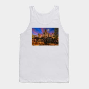 Bayon temple sunset and moonrise Tank Top